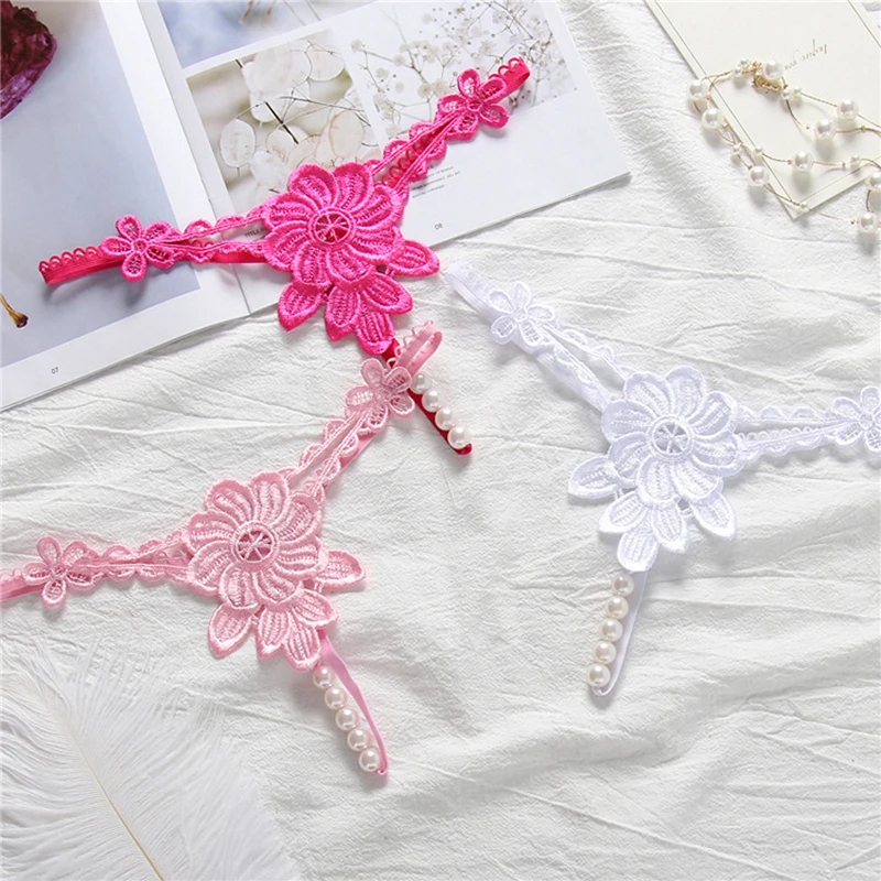 

Sexy Women Thong with Pearl Low Rise G String Female Fashion Gstring Ladies Beading T Back Womens Erotic Panties Underwear 30