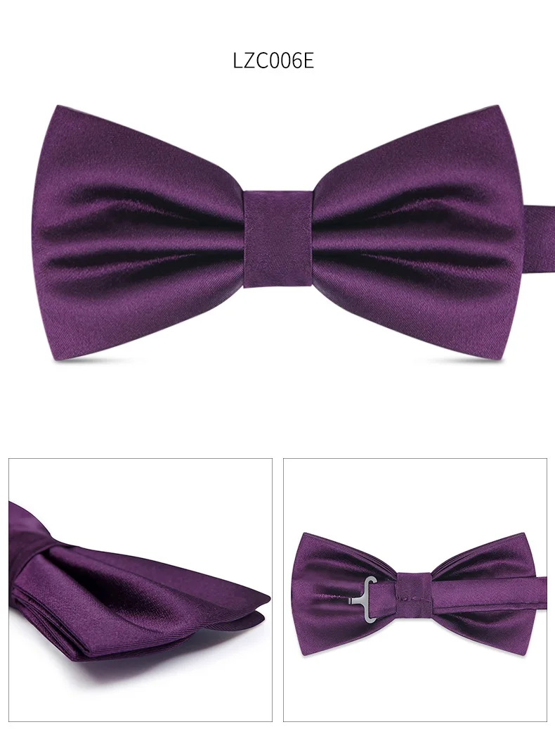 2019 Новая мода мужские галстуки для Свадьба Двойная Ткань Slik однотонный галстук-бабочка для клуба банкета бабочка галстук с подарочной