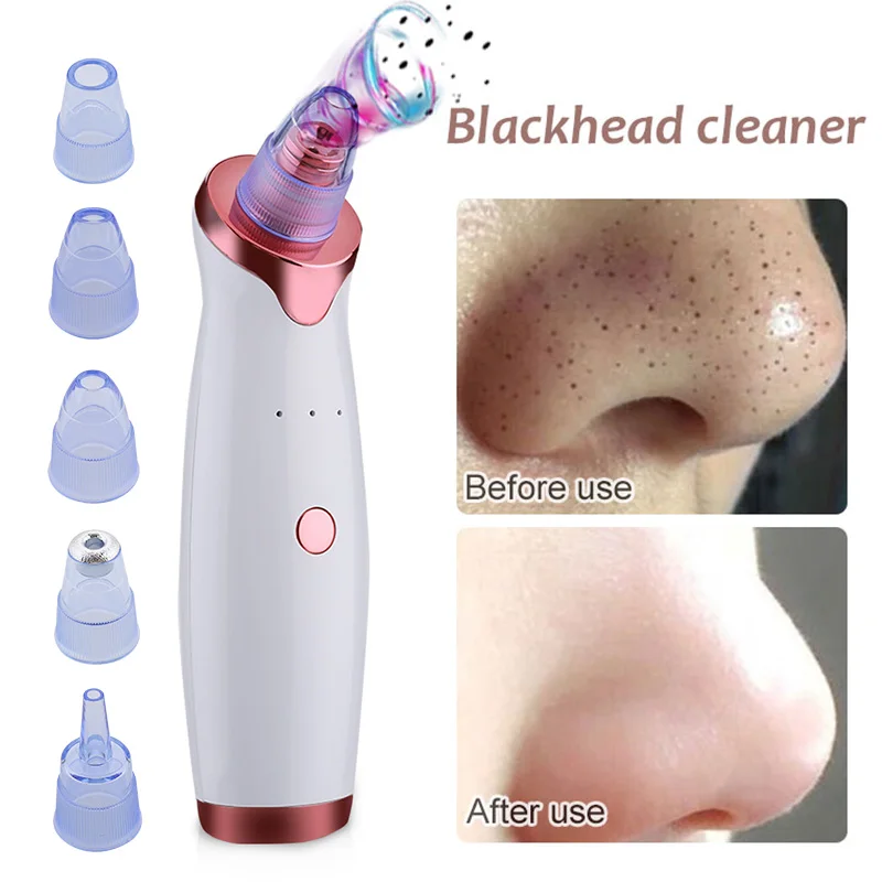 Electric Acne Remover Point Noir Blackhead Vacuum Extractor Tool Black Spots Pore Cleaner Skin Care Facial Pore Cleaner Machine