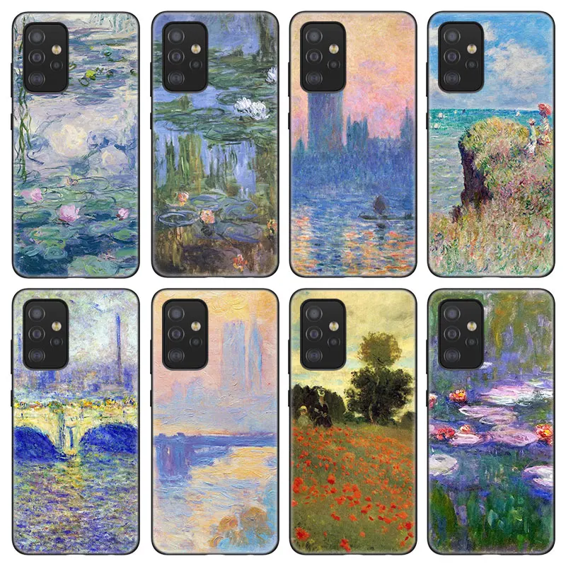 Claude Monet Giardino Ponte Di Loto Per Il Caso Di Samsung Galaxy A12 A22 A21S A02S A31 A32 A50 A51 A70 A71 A72 A11 A10S A20S A52 S 5G