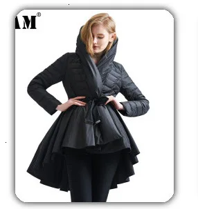 [EAM] Свободная куртка из овечьей шерсти в клетку большого размера, новая женская куртка с отворотом и длинным рукавом, модная осенняя и зимняя коллекция, 1K953