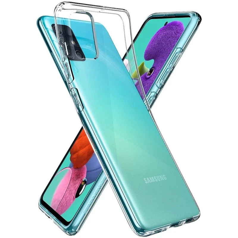 Роскошный противоударный Прозрачный чехол для телефона Samsung Galaxy A11 A12 A22 A32 A42 A51 A71