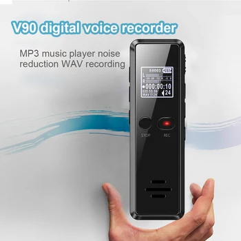 

V90 Micro Digital Voice Activated Recorder Dictaphone Long Distance Audio Recording MP3 Player HIFI Mini MP3 Player