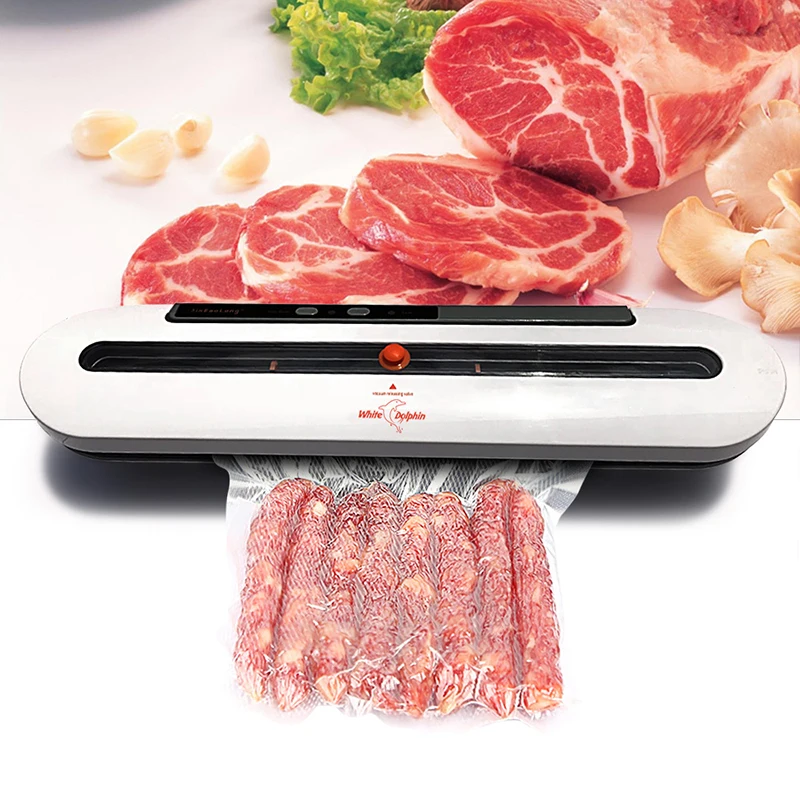 Household Food Vacuum Sealer Packaging Machine Automatic Electric Film Food Sealer Vacuum Packer Bags For Storage