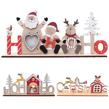 

Wooden Christmas Ornaments Light Merry Christmas Decor for Home Christmas Decor Xmas Gifts Happy New Year