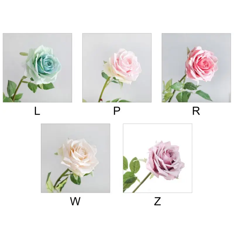 USA Artificial Silk Rose Flowers for Wedding Bridal Bouquet Home Decor Valentine's Day Gift Flower