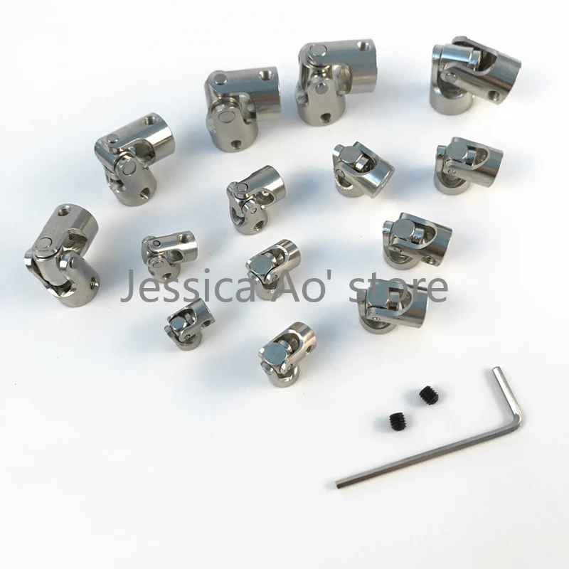 

5pcs 2 2.3 3 4 5 6mm Mini Drill Motor Connector Metal Universal Shaft Couplings Joint Car Ship Model Motor Accessories Couples