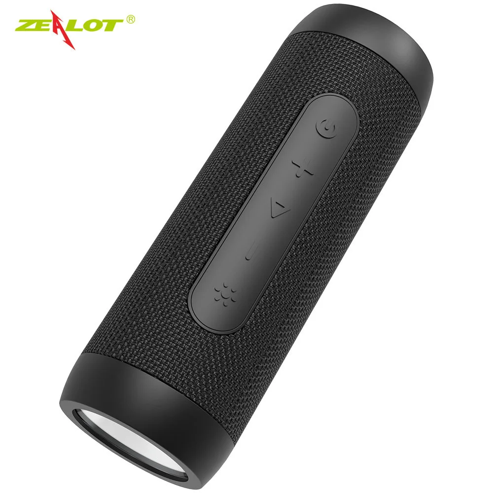 Zealot S22 Bluetooth динамик fm-радио мини портативный бумбокс небольшой беспроводной динамик с фонариком+ банк питания, поддержка tf-карты