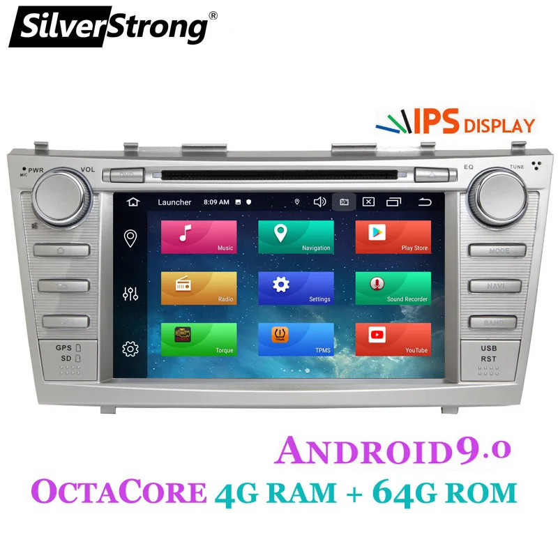 SilverStrong Android9.0 CAMRY DVD 4 Гб+ 64 ГБ Автомобильный DVD для Toyota Camry V40 радио 2DIN автомобильный gps навигатор Android головное устройство 10 полосный эквалайзер