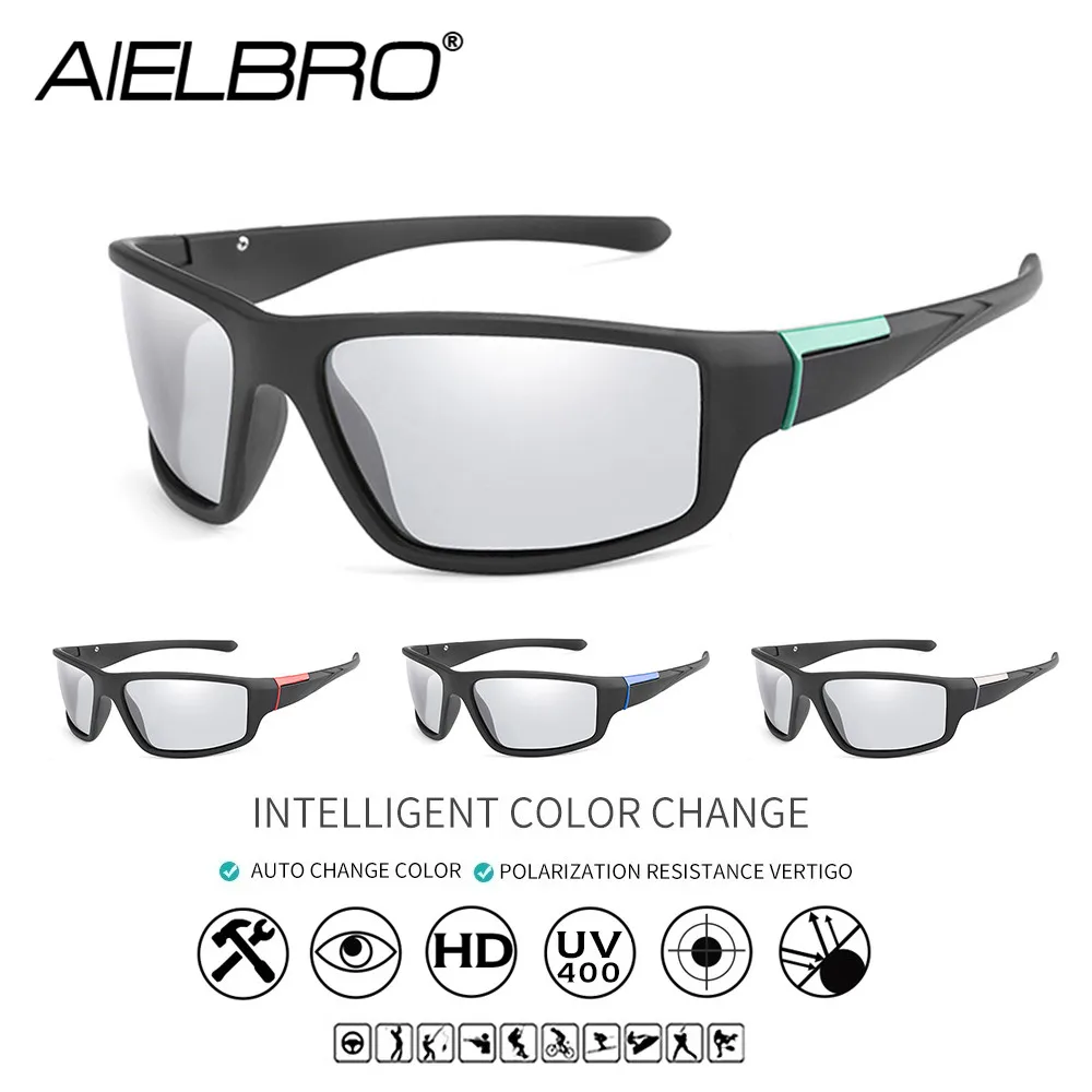 AIELBRO Tactical Glasses Photochromic Cycling Glasses Sunglasses Sports Hiking Fishing Running Sunglasses Man Cycling for polarized sports glasses,polarized glasses,polarized goggles