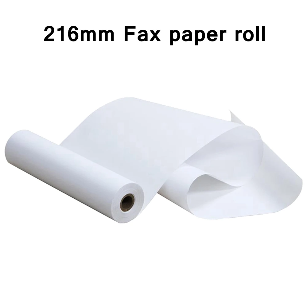 1 Roll Thermal Fax Paper A4 216mm X 16 Meter Thermal Fax Machine Paper 55g Coated