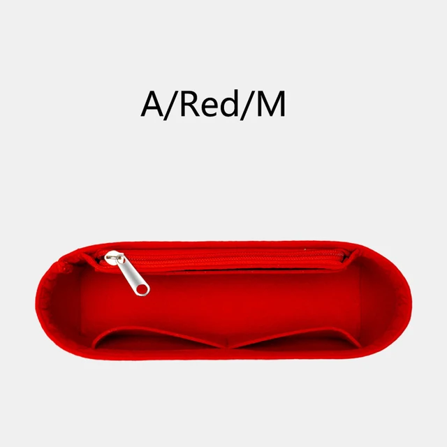 BAMADER Insert Handbag Women Makeup Organiser Felt Insert Bag liner Travel Organizer Portable Cosmetic Bag Shaper For Neonoe A.Red.M