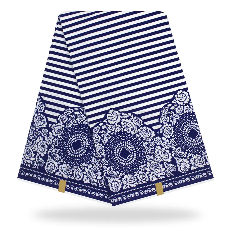 

new White and blue design original real wax tissue african print fabric ankara african wax print fabric cotton wax fabric
