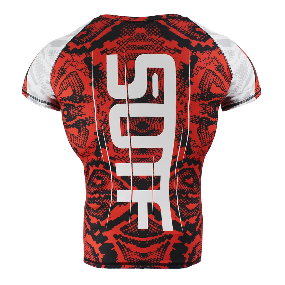 Боксерская тренировочная футболка для MMA Rashguard муай тай велосипедная Спортивная
