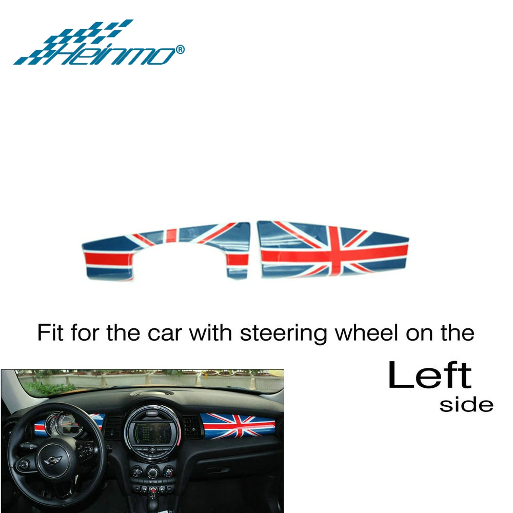 Red Union Jack Автомобильная приборная панель, декоративная панель, наклейка для MINI Cooper F56, хэтчбек для MINI F55, стильные детали для MINI Cooper - Название цвета: Red Union Jack