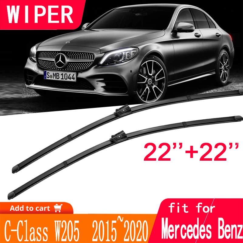 Auto Wischer Klingen Windschutzscheibe Fur Mercedes Benz C Klasse W205 Scheibenwischer Auto Zubehor C Klasse C180 C200 C220 C250 C300 Windscreen Wipers Aliexpress