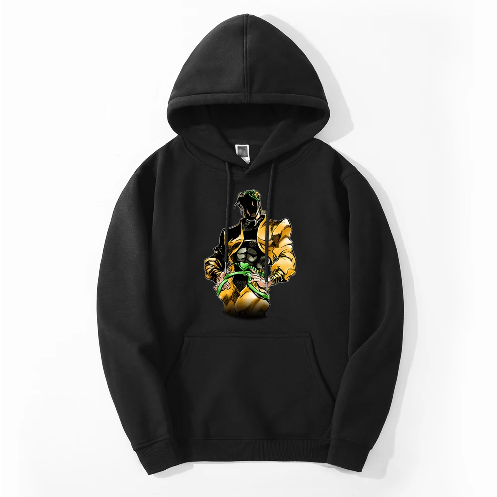 

JoJo's Bizarre Adventure Dio Anime 2021 Autumn Men Fashion Fitness Hoodies Sweatshirts Fashion Hooded Hoodies Harajuku Top