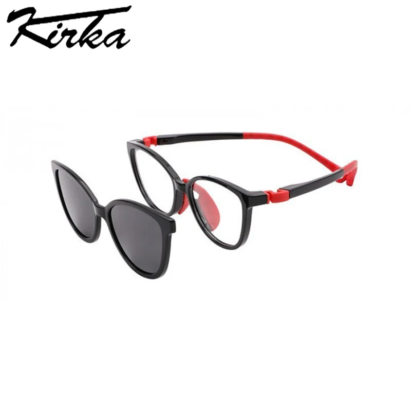 Kirka Sun glasses for Kid Boy Girl Eyewear UV400 Protect Polarized Glasses Child Magnetic sunglasses Fashion Adjustable Glasses kids sunglasses children sunglasses
