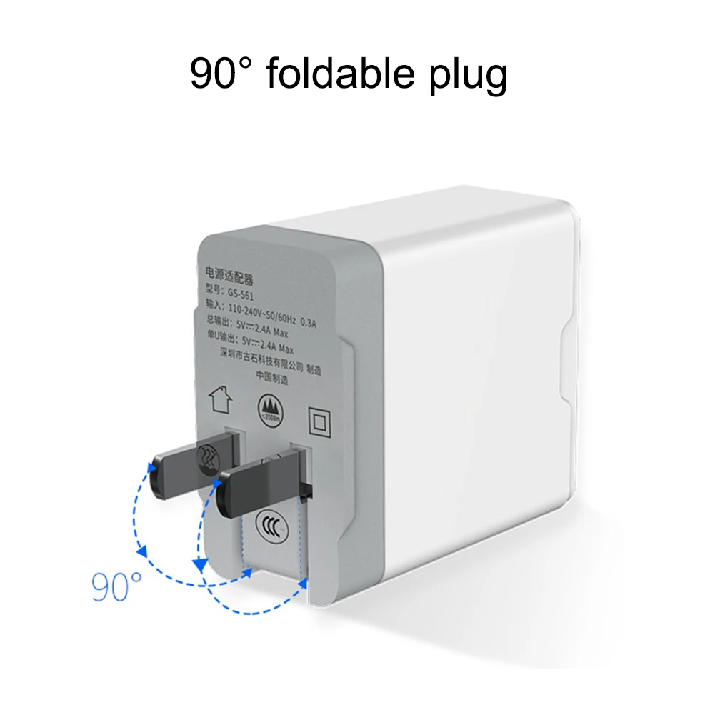 Универсальный USB Зарядное устройство 5V 2.4A светодиодный цифровой двойной европейского и американского Быстрый зарядный дата-Зарядное устройство зарядное устройство для мобильного телефона для включения в Зарядное устройство для iPhone X Xiaomi samsung