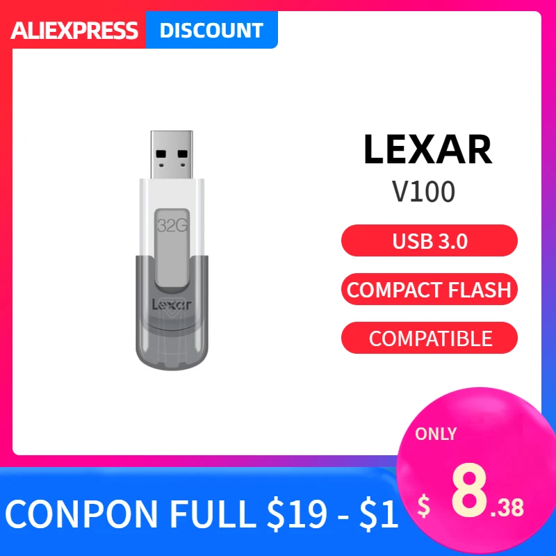 Lexar usb flash PenDrive 32GB 64GB 128GB high speed usb 3.0 pen drive Memory Stick for laptop pc TV car speaker 100% original