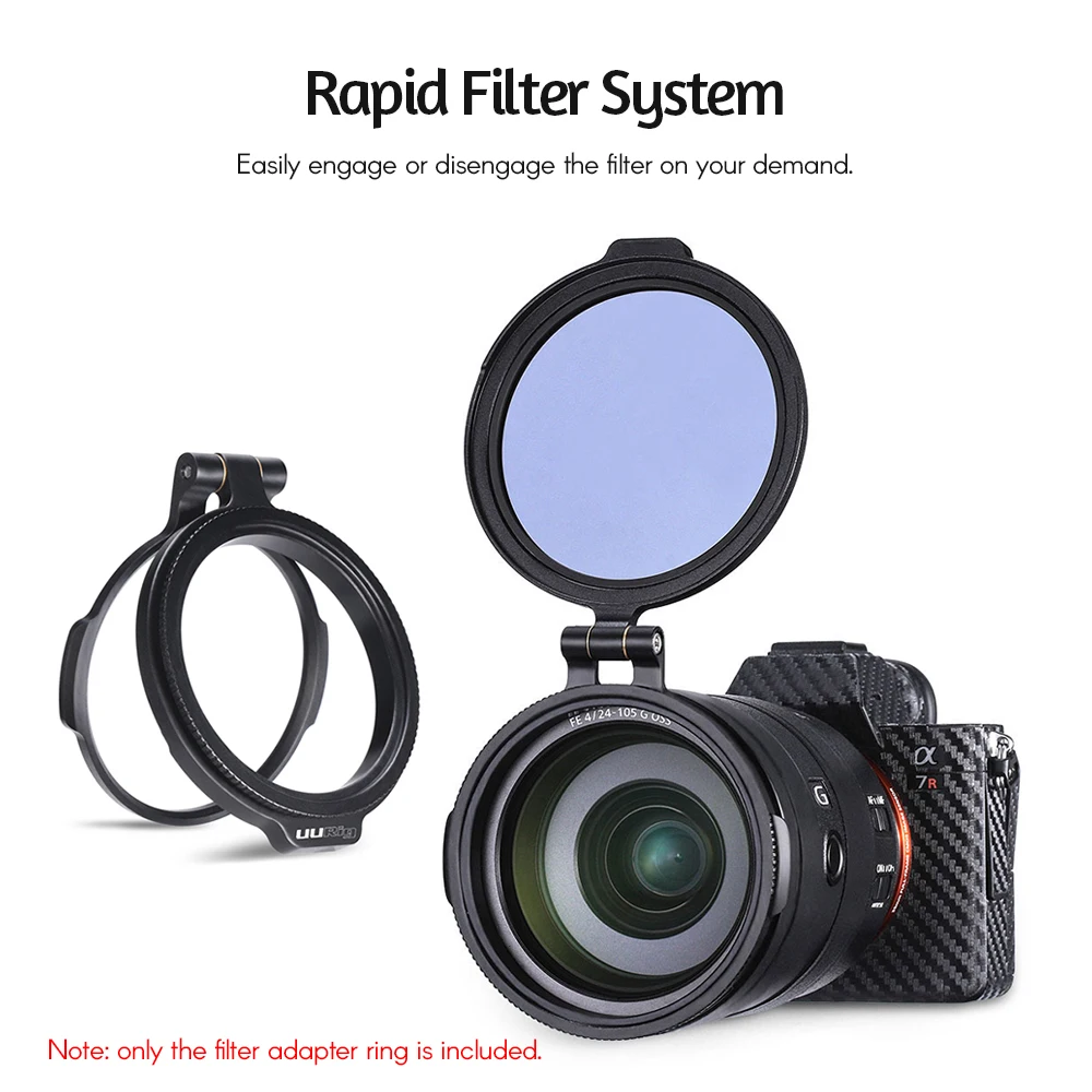 Description Picture 6 of itemUURig ND Filter Rapid Filter System Quick Release Flip Bracket Lens Flip Mount for Iconic Brand Nikon DSLR Camera Accessories