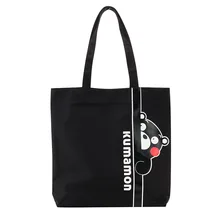 Япония Медведь kumamoto женская сумка на плечо с модным принтом женская Холщовая Сумка ведро экспозиция ручная Холщовая Сумка настраиваемая