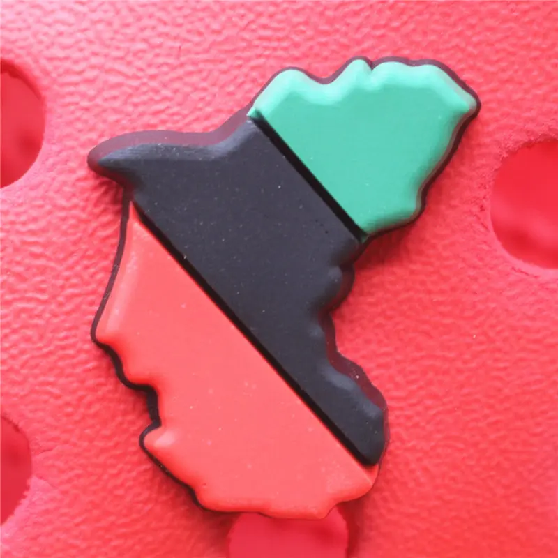 Crock Charms Accessories Custom Cartoon Cute PVC Shoe Croc Buttons Sandals Charms Black Lives Dope Father Portrait Free Shipping