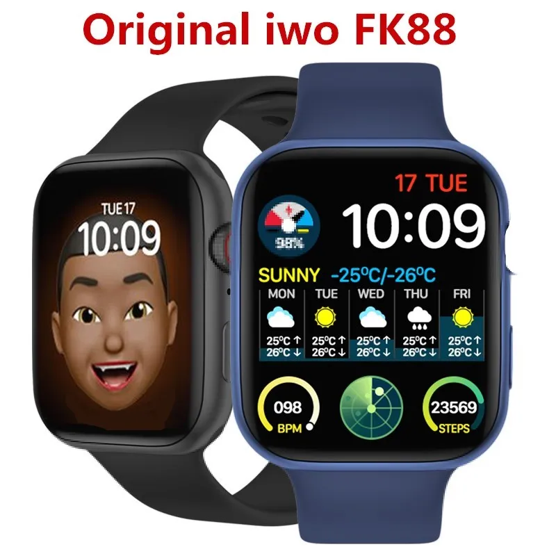 Оригинальные мужские Смарт часы iwo FK88 2020 дюйма 44 мм 1 78 Bluetooth пульсометр FK78