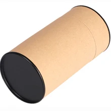 Звезда упаковка Экологичная перерабатываемая бумажная трубка с пластиковой крышкой упаковывая бумажные банки