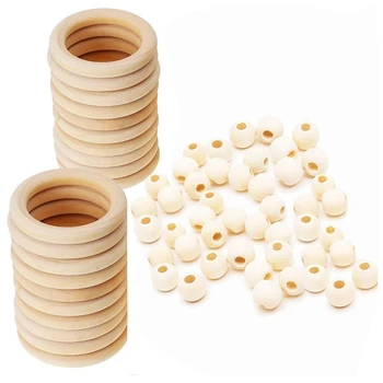 

Wood Ring Wood Stick for DIY Teether Macrame Kit Wall Hanging Plant Hanger