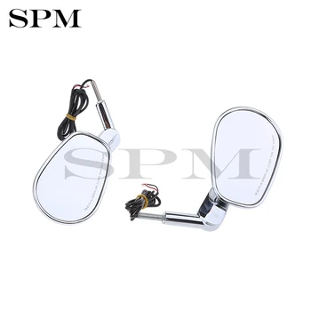 

Motorcycle Rearview Mirrors LED Turn Signals Light for Harley VRSCF 2009-2017