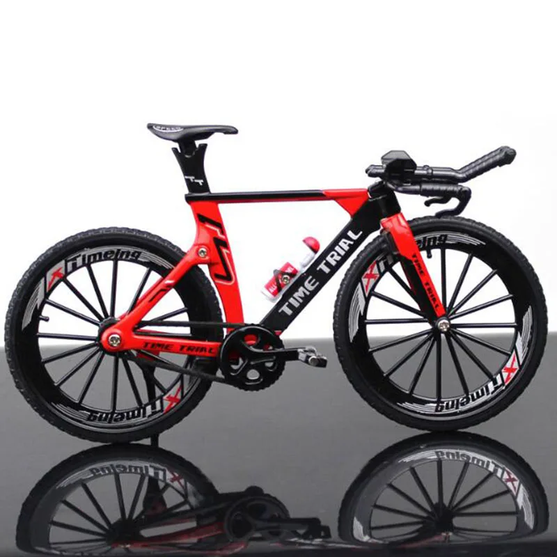 1:10 Scale Metal Curved Racing Cycle Diecast Mountain Bicycle Model Toys Cross Bike Replica Collection F Children Kids Gifts