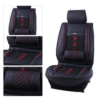 

1PC Comfortable Car Seat Cover Pad Anti Slip Four Seasons Breathable Ice Silk Seat Protector For Front Seat Auto Supplies