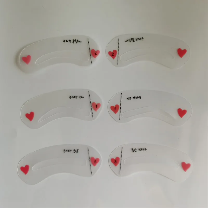 

Fast Drawing Guide Reusable Eyebrow Stencil Pencils For Eyebrows Enhancer Card Template DIY Thrush Auxiliary Beauty Tool 3 Style
