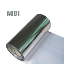 1 лист, 25 см x 100 см, голограмма, теплопередача, винил, металлик, серебро, железо, на пленке, HTV футболка