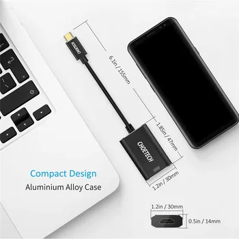 

USB C to HDMI Adapter 4K@60Hz Type C (Thunderbolt 3 Compatible) HDMI Adaptor