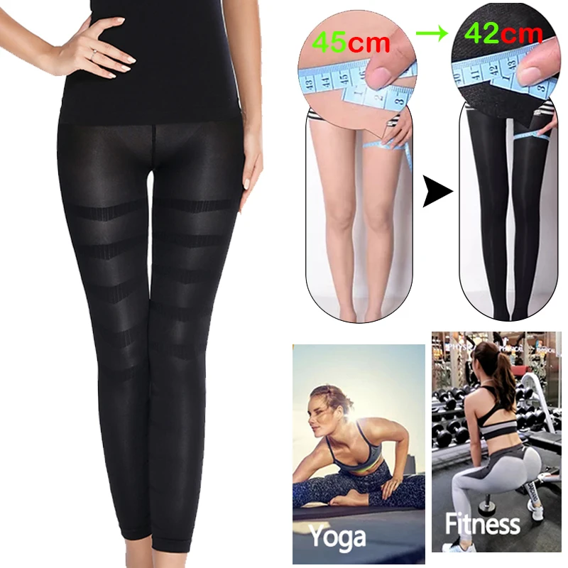 Leg Slimming Body Shaper Anti Cellulite Compression Leggings High Waist  Tummy Control Panties Thigh Sculpting Slimmer Shapewear