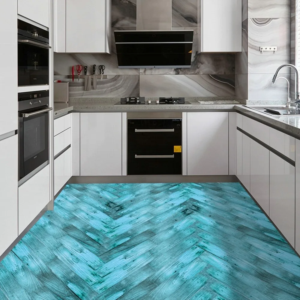 Simulation of wood floor stickers waterproof non-slip wear-resistant DIY self-adhesive tile stickers living room bedroom 30D5 (10) - 副本
