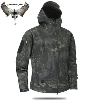 

G.SKY Top Brand Clothing Men Military Camouflage Fleece Jacket Army Tactical Multicam Male Windbreakers