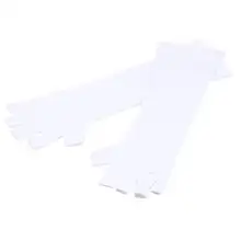 1 пара УФ гель для ногтей против ультрафиолета с открытым носком защитные перчатки для полировки наконечники лампы