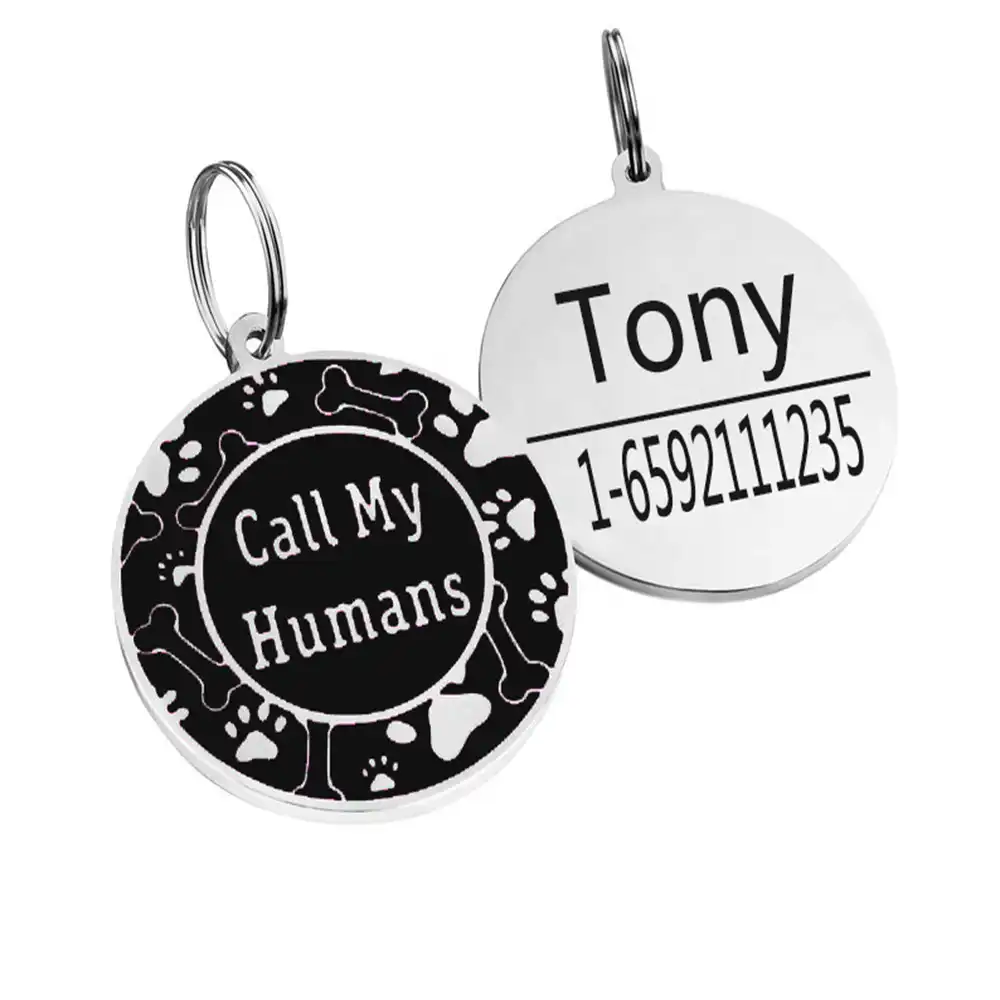 custom human dog tags