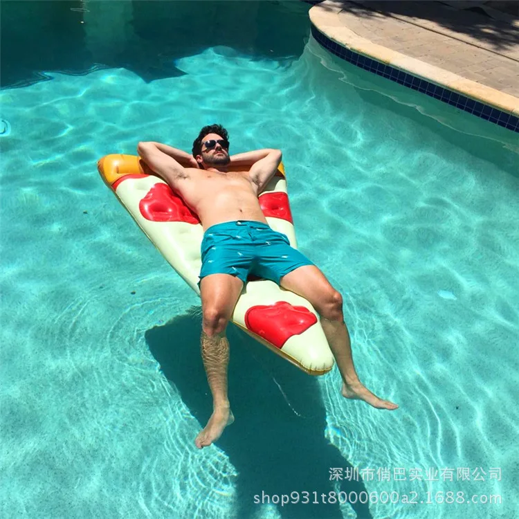 

Manufacturers Wholesale Environmentally Friendly PVC Inflatable Pizza-like Floating Row Ice Cream Pineapple Riding Air Cushion B