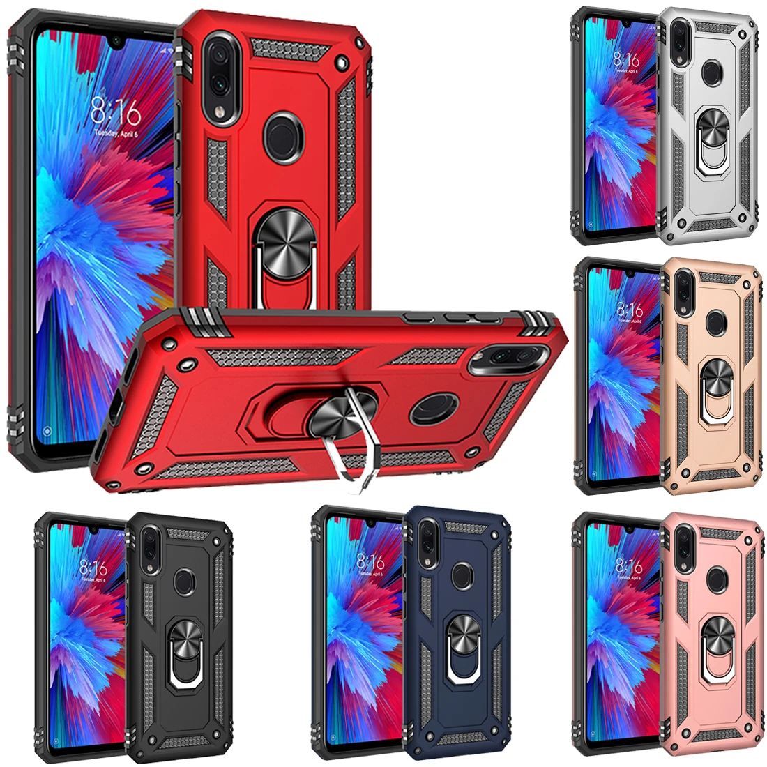 Чехол с подставкой для Red mi Note 7 8 9 Pro S 9Pro 10 Lite Max K20 K30 Mi Xao SE CC9 крышка магнитным