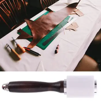 

Leather Carving Hammer DIY Craft Cowhide Punch Cutting Nylon Hammer Tool with Wood Handle Leathercraft Carving