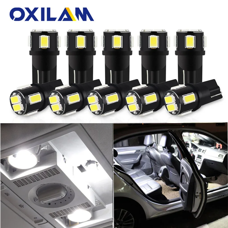 10x T10 LED W5W светодиодные внутренние Автомобильные фары для Honda Civic зеркальные