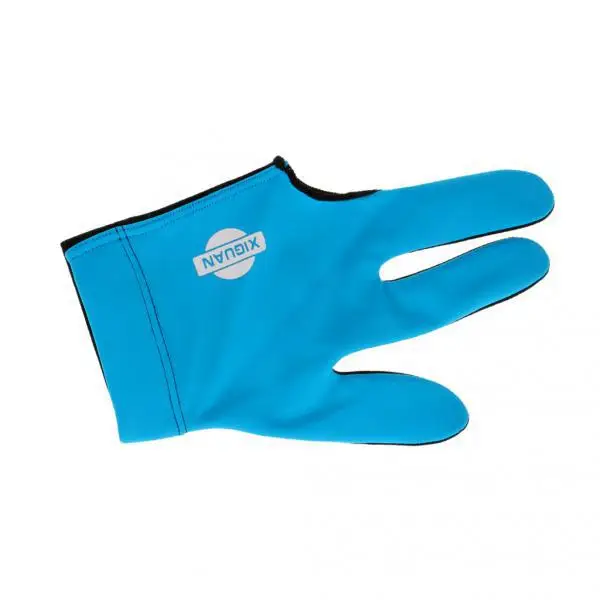 Left Hand 3 Finger Stretchy Pool Snooker Cue Billiard Shooters Glove -Blue
