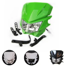 Мотоцикл мотокросса 12 в 35 Вт H4 фара обтекатель для KLX KX 110 WR250F WR450F фара фары грязи велосипеды внедорожных