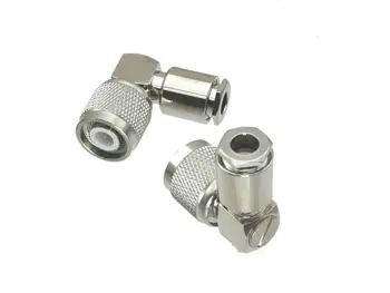 

Connector TNC male plug clamp RG58 RG142 LMR195 RG400 cable right angle