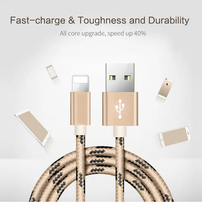 USB кабель для быстрой зарядки 3 А для iPhone x, зарядный кабель для iPhone 8, 7, 6, 6 S, 5, 5S, plus, USB кабель для передачи данных, телефонный шнур, адаптер