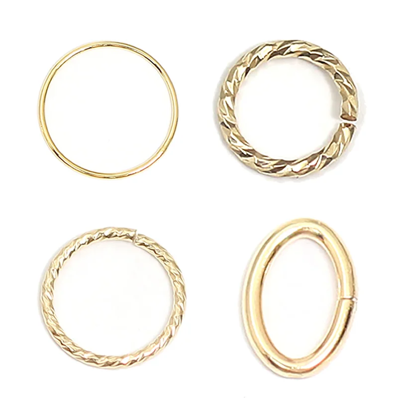 

Beadsnice Gold Filled Open/Close Jump Ring Twisted Jump Rings Jewelry Findings for Bracelet Making 39948